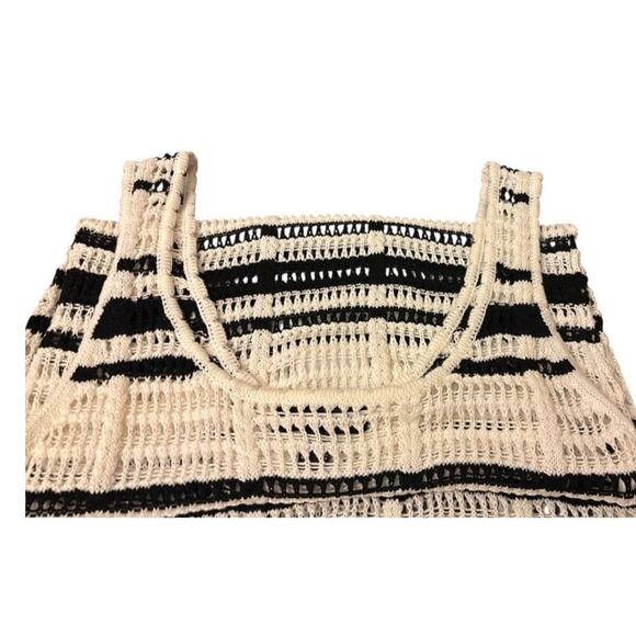 Black and White Striped Bathing Suit Cover-Up, NWT - Picture 3 of 5